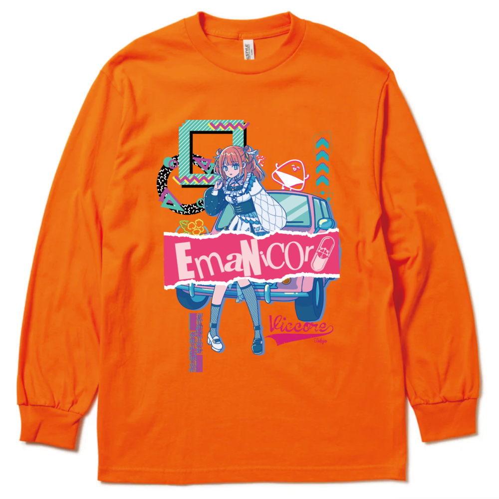 viccore × 笑門にこり コラボ longsleeveT